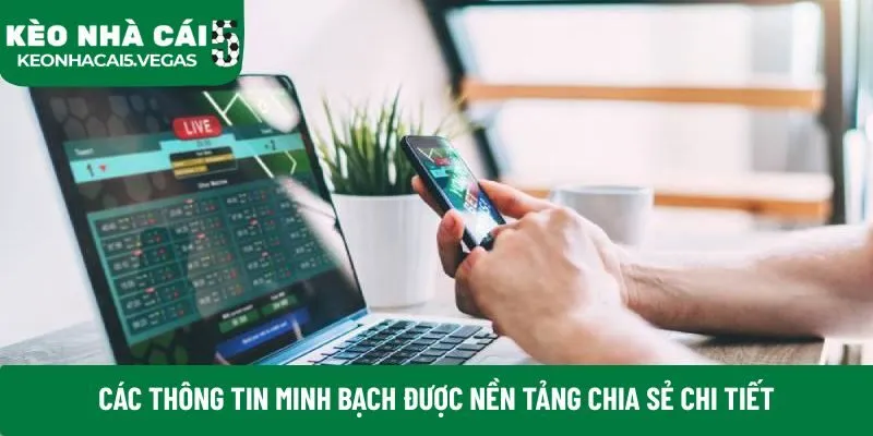 Các thông tin minh bạch được nền tảng chia sẻ chi tiết